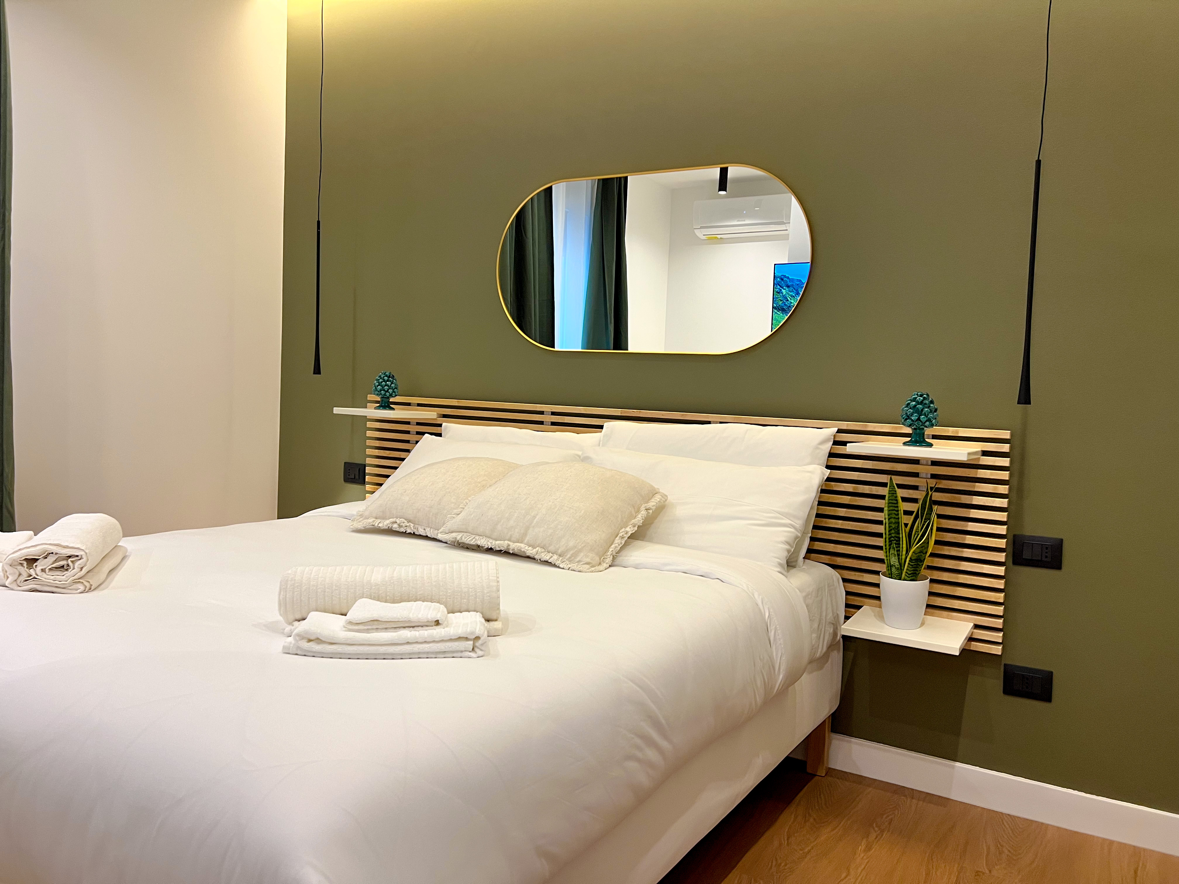 Emerald apartment bedroom detail