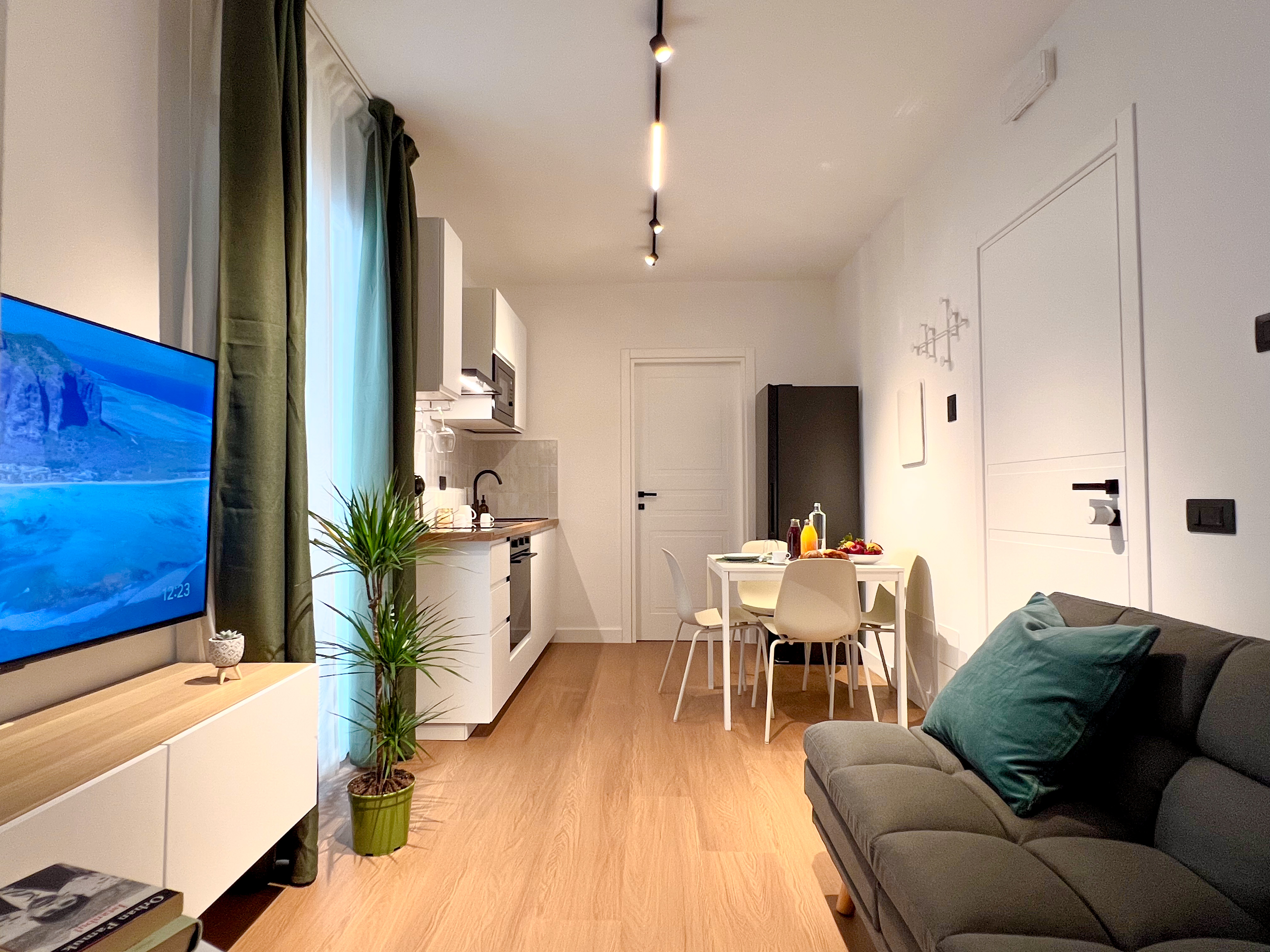 Emerald apartment kitchen